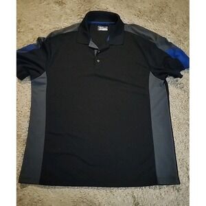 GRAND SLAM PERFORMANCE GOLF POLO SHIRT MENS SIZE 2X BLACK/Gray